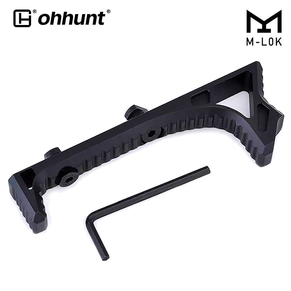 AR-15 Link Curved Handstop Metal Angled Foregrip 4.6" fit M-lok Handguard - Black,Red,Desert Dirt Color