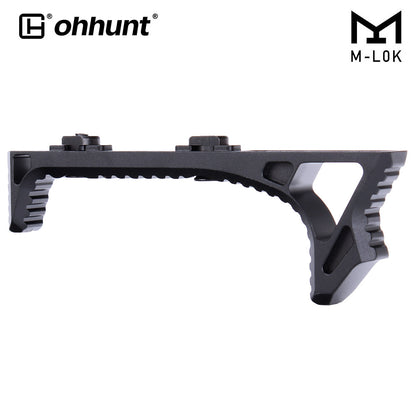 AR-15 Link Curved Handstop Metal Angled Foregrip 4.6" fit M-lok Handguard - Black,Red,Desert Dirt Color