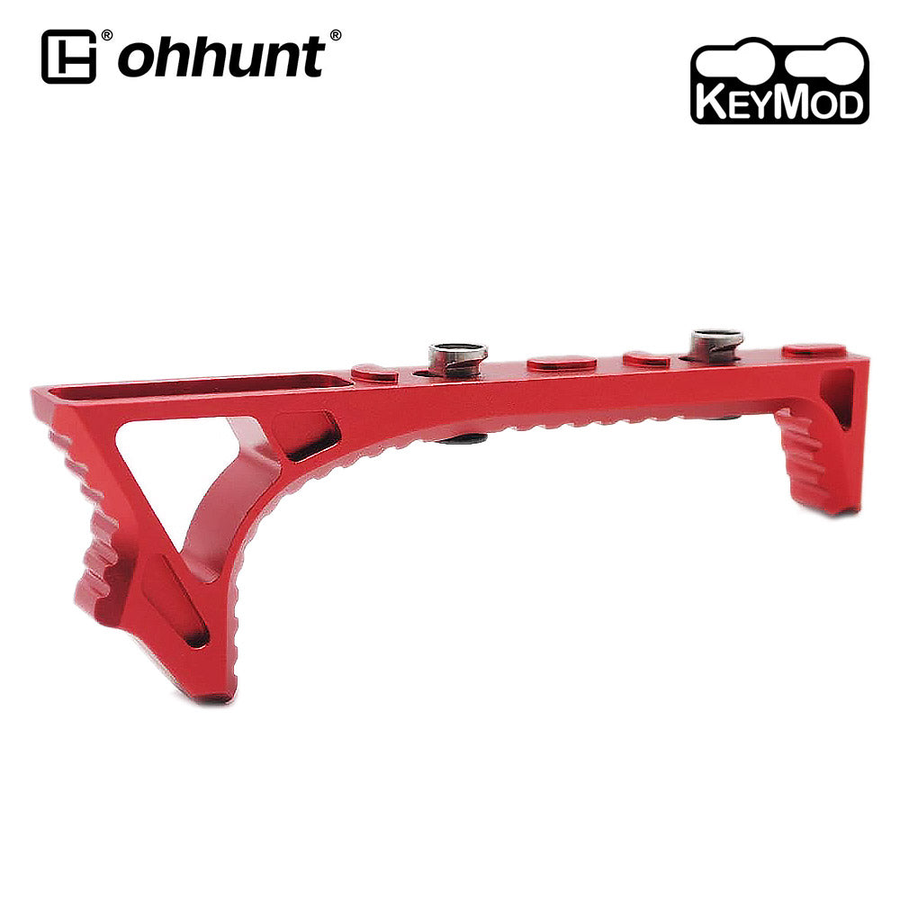 AR-15 Handstop Multifuncional Angular Foregrip para Keymod Handguard - Vermelho