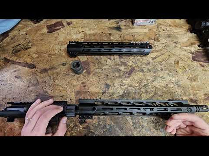 ohhunt® AR-15 Lightweight Free Float M-LOK Handguard With Barrel Nut 4" 7" 9" 10" 12" 13.5" 15" Handrail for .223/556