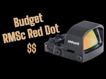 ohhunt® RD U3 Large Window Shake Awake Red Dot Sight with Circle Dot Reticle Compatible with RMSc Footprint and Picatinny Mount