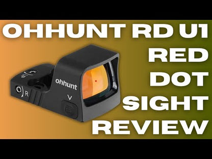 ohhunt® RD U1 3 MOA Micro Shake Awake Red/Green Dot Sight with RMSc Footprint Picatinny Mount 10 Brightness Levels