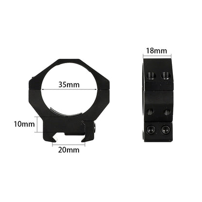 ohhunt® 35mm Scope Rings fit Picatinny Rail 2PCs - Medium Profile