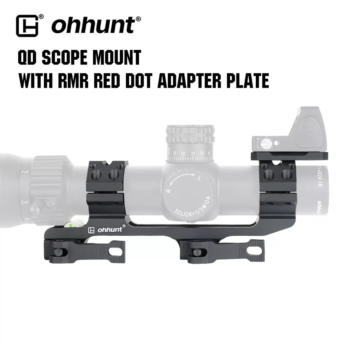 Picatinny Scope Mount with RMR Red Dot Adapter