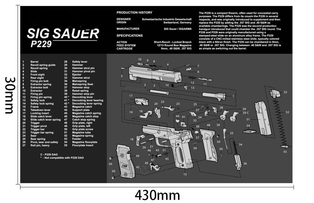 Armorers Bench Mat 12 x 36 AR-15