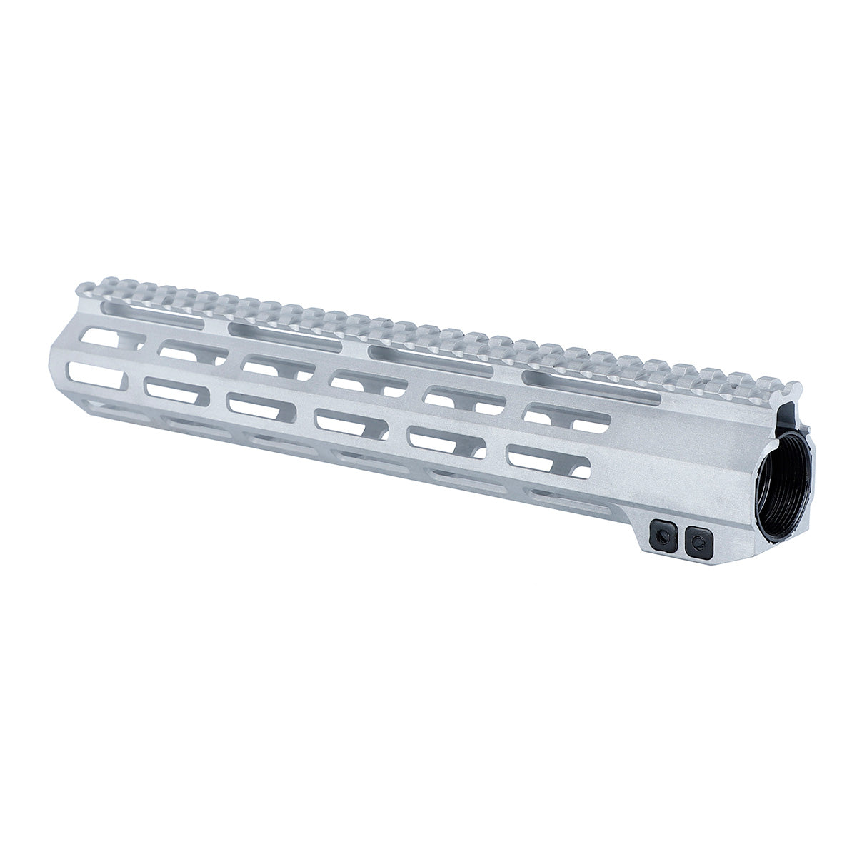 Sem marca AR-15 12" M-lok Raw Handguard Free Float, cor prata