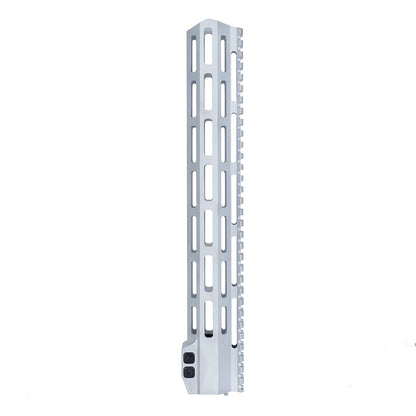 Unbranded AR-15 13,5" M-Lok Rail Raw Handguard Free Float, Silberfarbe