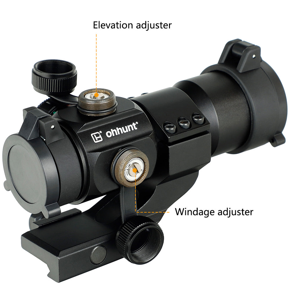 ohhunt 4 MOA Red/Green Reticle Reflex Red Dot Sight with Cantilever Picatinny Mount