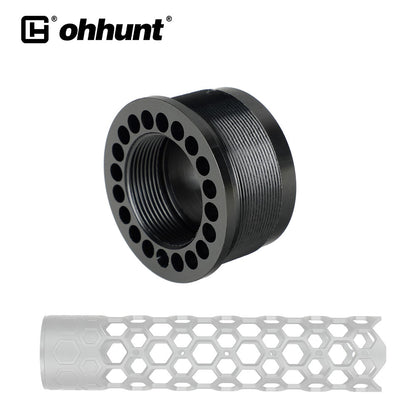 Porca de barril ohhunt® AR15 para tubo redondo protetor de mão leve e flutuante