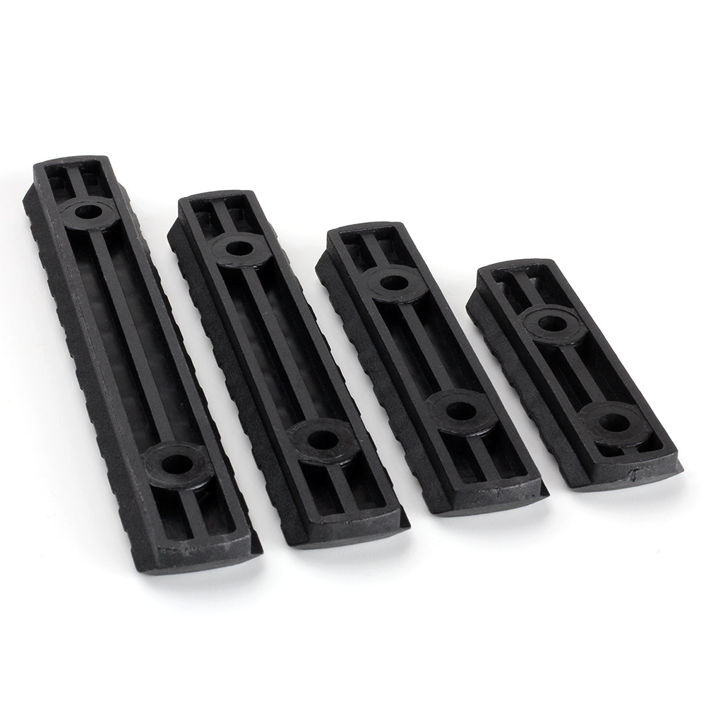 Polymer-Picatinny-Schienenabschnitt für MOE-Handschützer 5 7 9 11 Slot 4 Pack