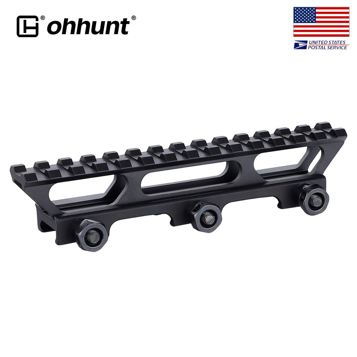 ohhunt Cantilever Picatinny Scope Riser Mount for AR - High Profile 5.7 inch L/ 14 Slot