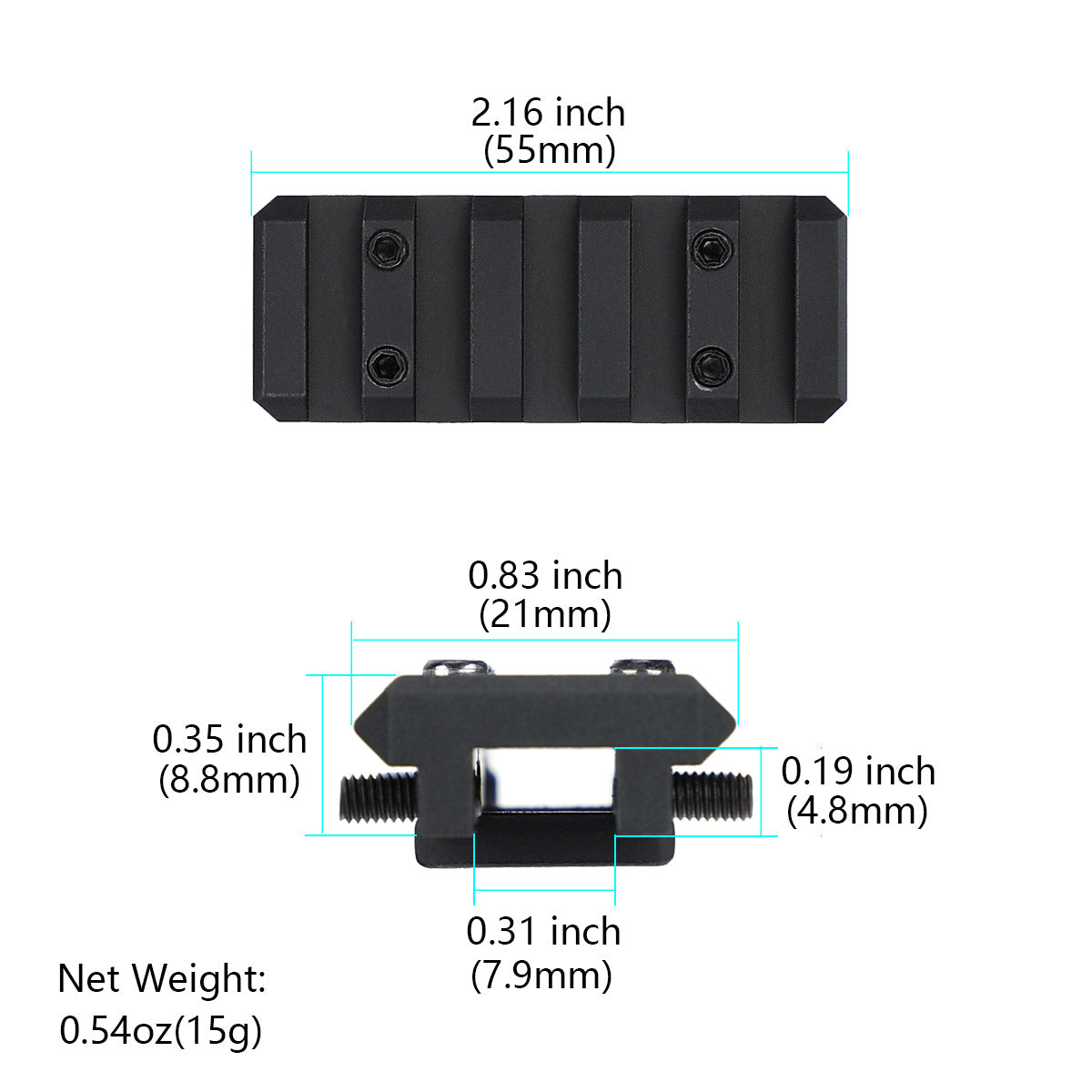 Shotgun Picatinny Rail Vent Rib Scope Mount For IZH-27,MR-153/155, MP ...