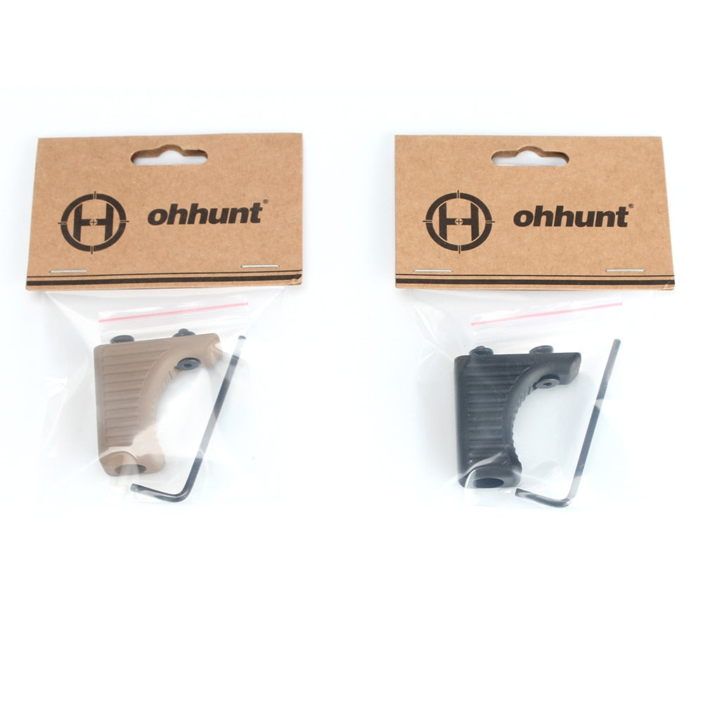 Ohhunt Tactical Keymod Rail Handguard Handstop Barricade Rest Interface Standard Aluminium Noir Tan Hand Stop