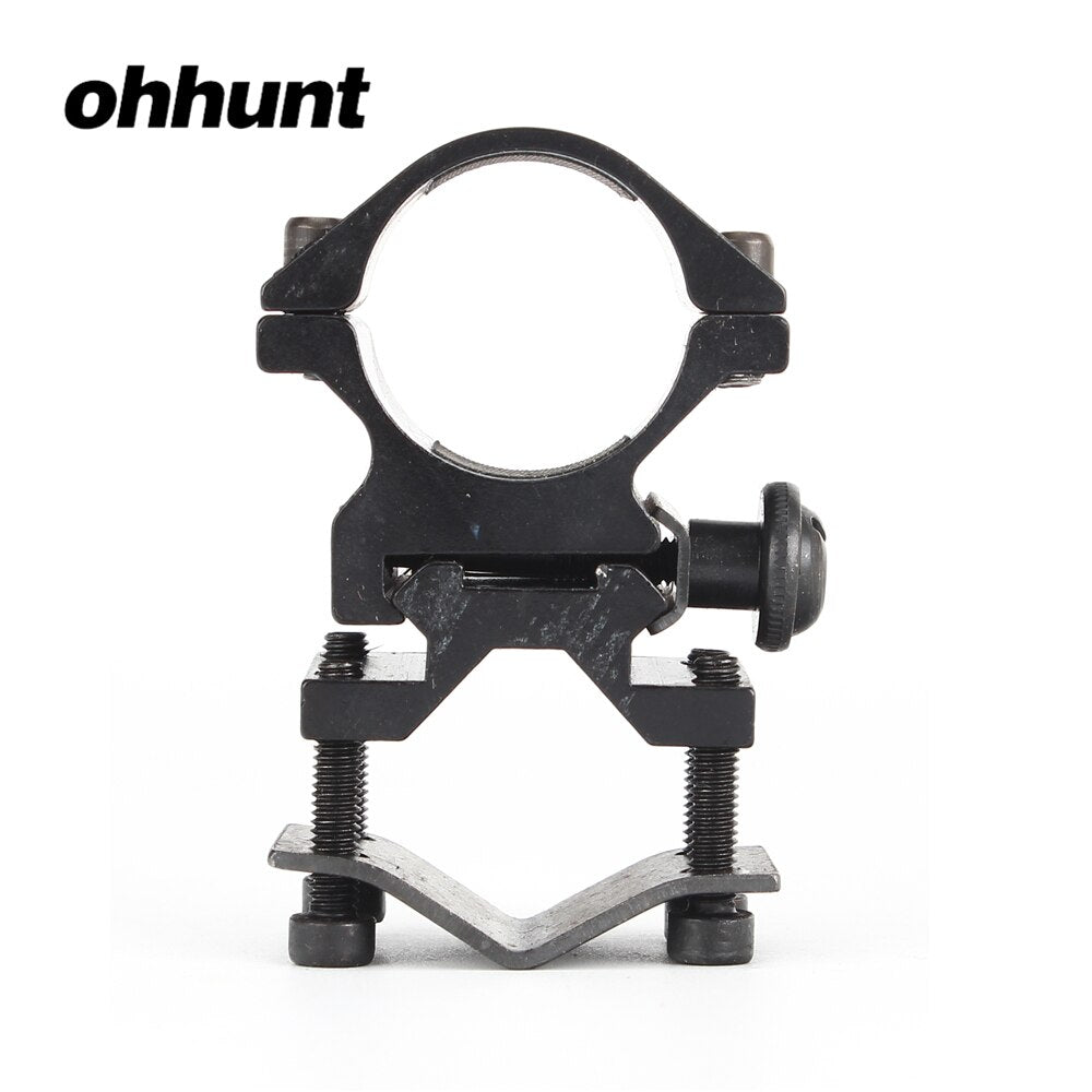 ohhunt Support d'anneau de baril universel pour anneaux de dégagement rapide de torche de lampe de poche de 1 pouce 25,4 mm