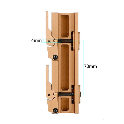 ohhunt Tactical Rock-Solid 25.4mm 30mm Scope Picatinny Rings QD Mounts Bases With Quick Detach Auto Lock System BLACK/FDE