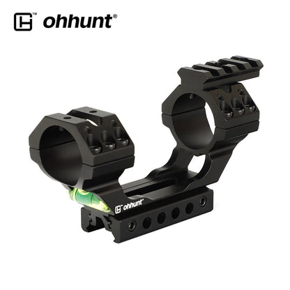 Ohhunt 11mm 3/8" Dovetail Picatinny Nhẫn 1 inch 30mm Gắn Đường Ray Bong Bóng Nước với Đường Sắt Trên