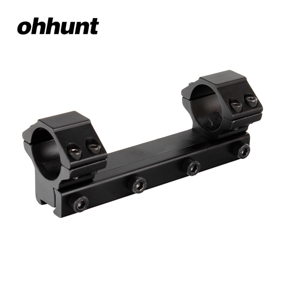 ohhunt 11mm Cauda de andorinha Anéis de escopo de 1 polegada com pino de parada 12cm de comprimento perfil médio