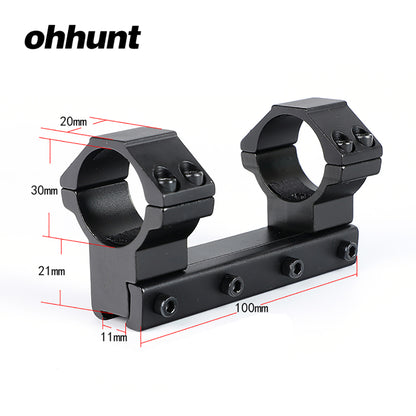 ohhunt High Profile 30mm Tube 11mm Dovetail Scope Ring Mount