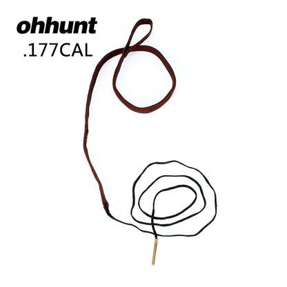 ohhunt .177  Barrel Cleaner Kit Cord Rope Brass Bore Cleaner Gun Bore Brush